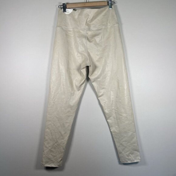 Offline by Aerie Cross Over 7/8” Hi-Rise Leggings NWT Beige/Gold Stretch Size XL - Picture 2 of 8